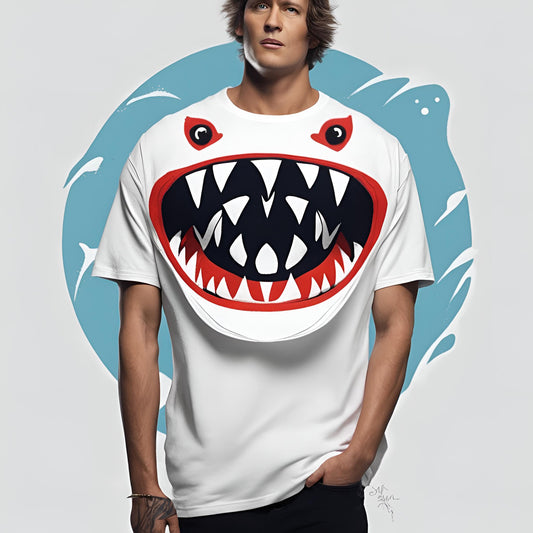 Tee-shirt Blanc Sharky Modèle 1